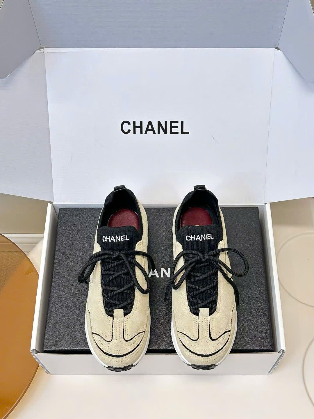 Chanel CC Logo Trainer Sneaker