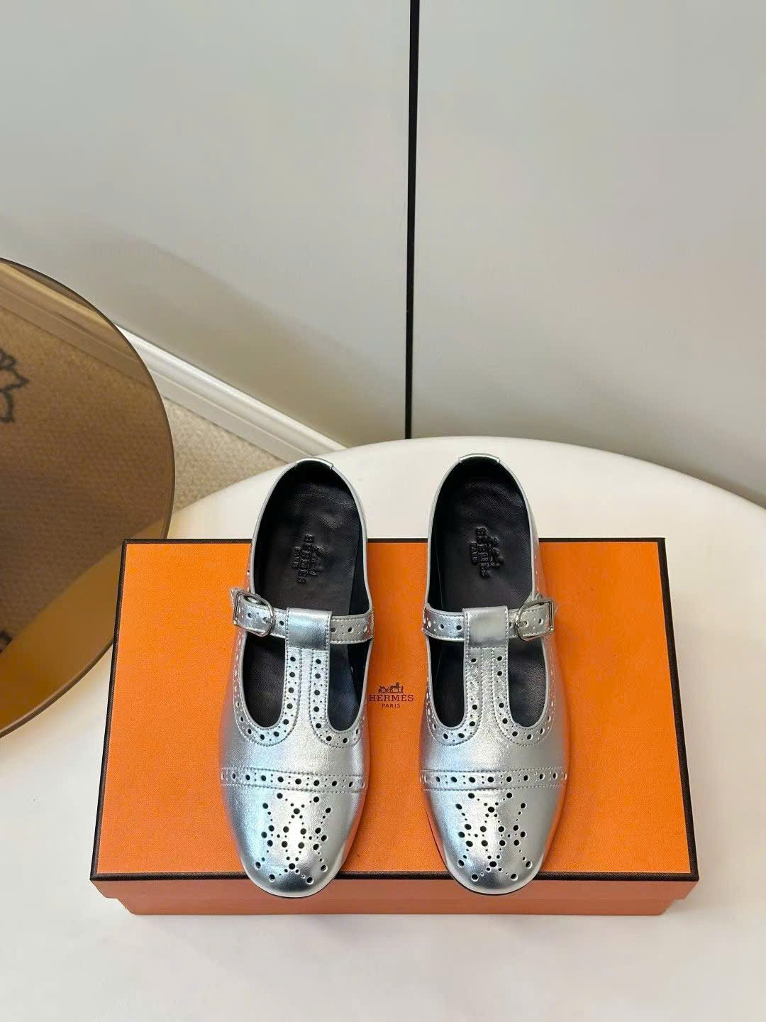 Hermès Nectar Ballet Flat Shoes