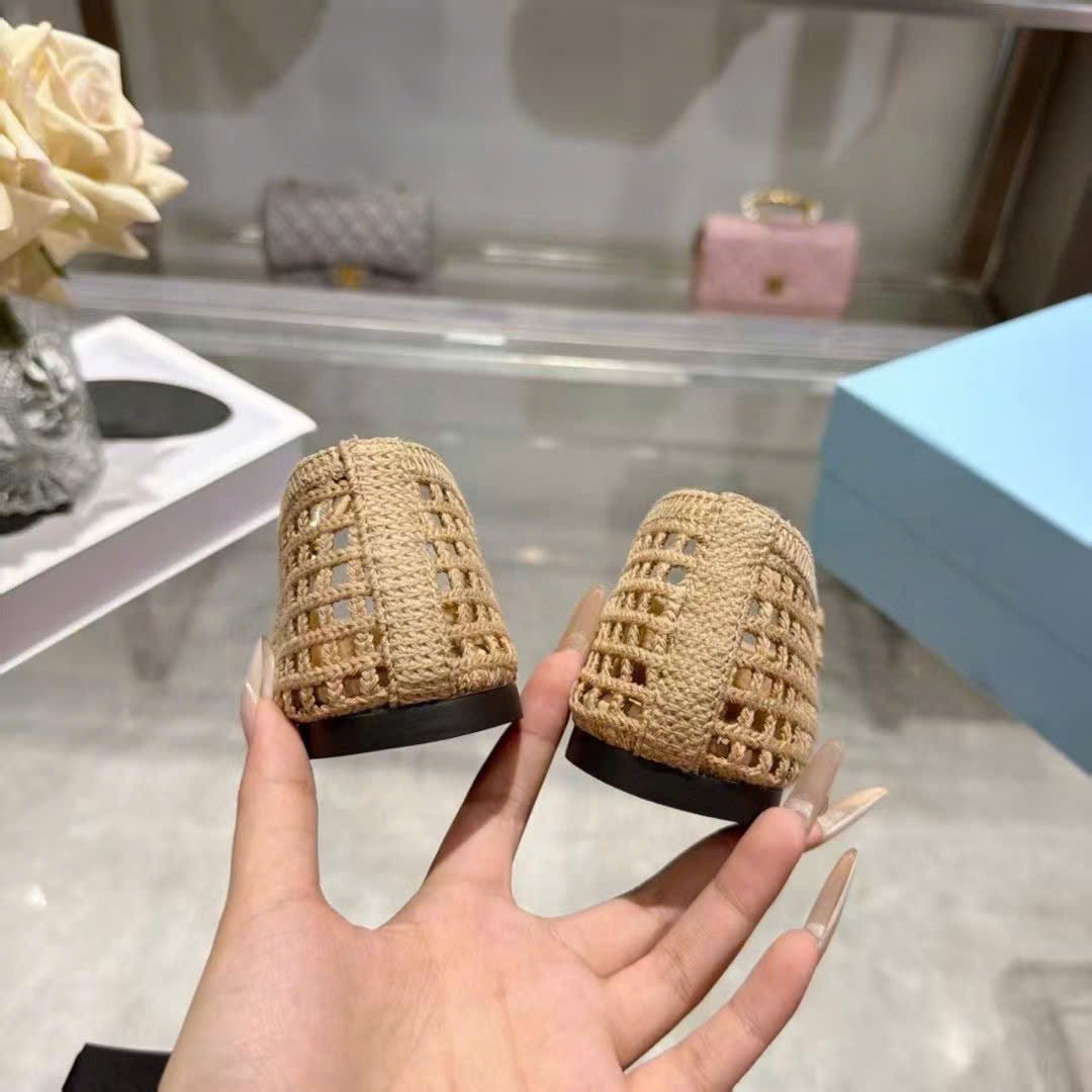 Prada Crochet Mary Jane Flats - Image 4