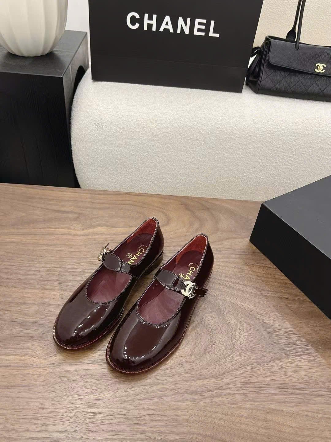 Chanel Patent Mary Jane Shoes