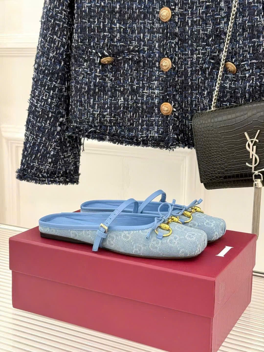 Gucci Horsebit Strap Ballet Flats & Mules - Image 10