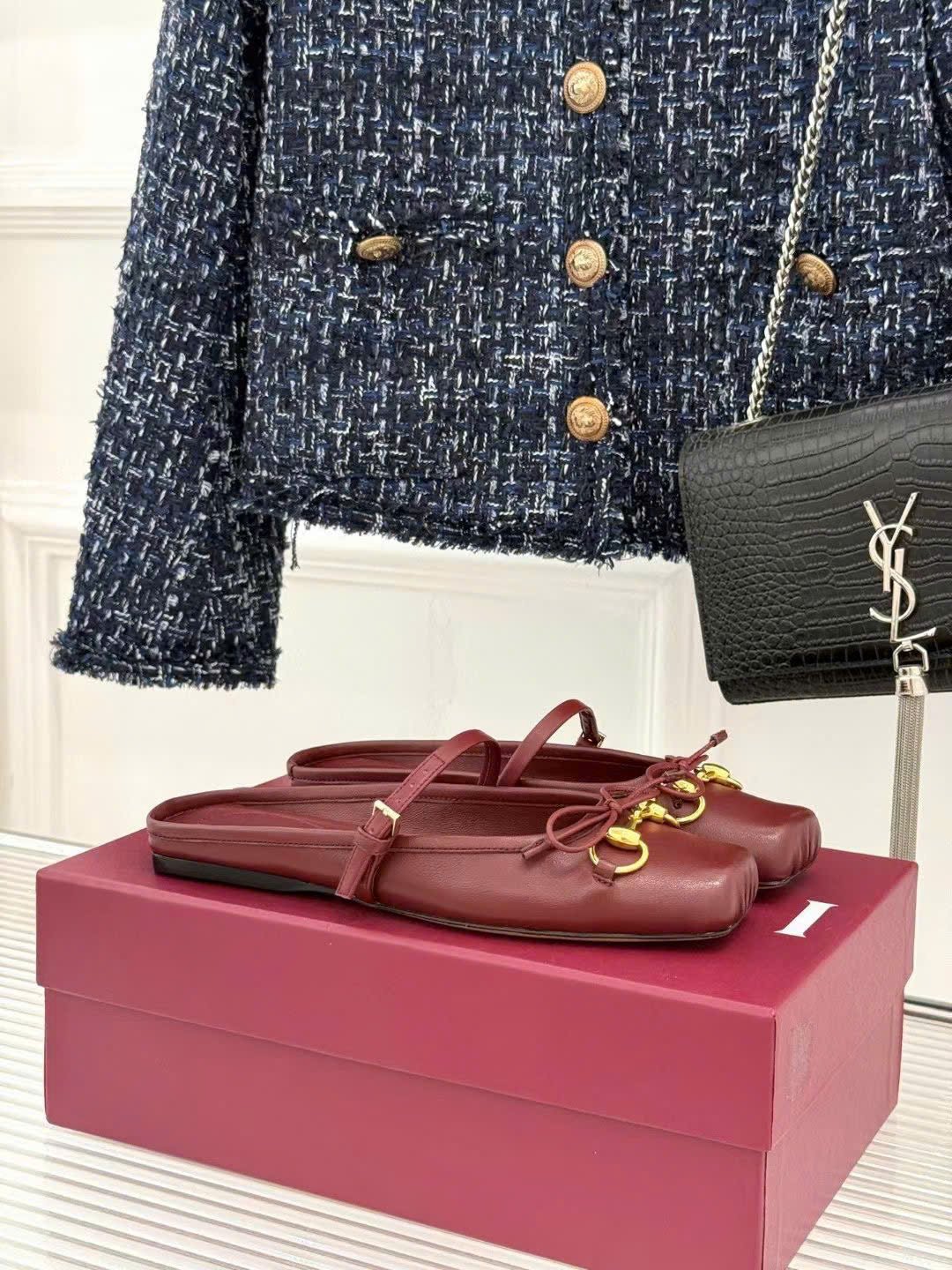 Gucci Horsebit Strap Ballet Flats & Mules - Image 9