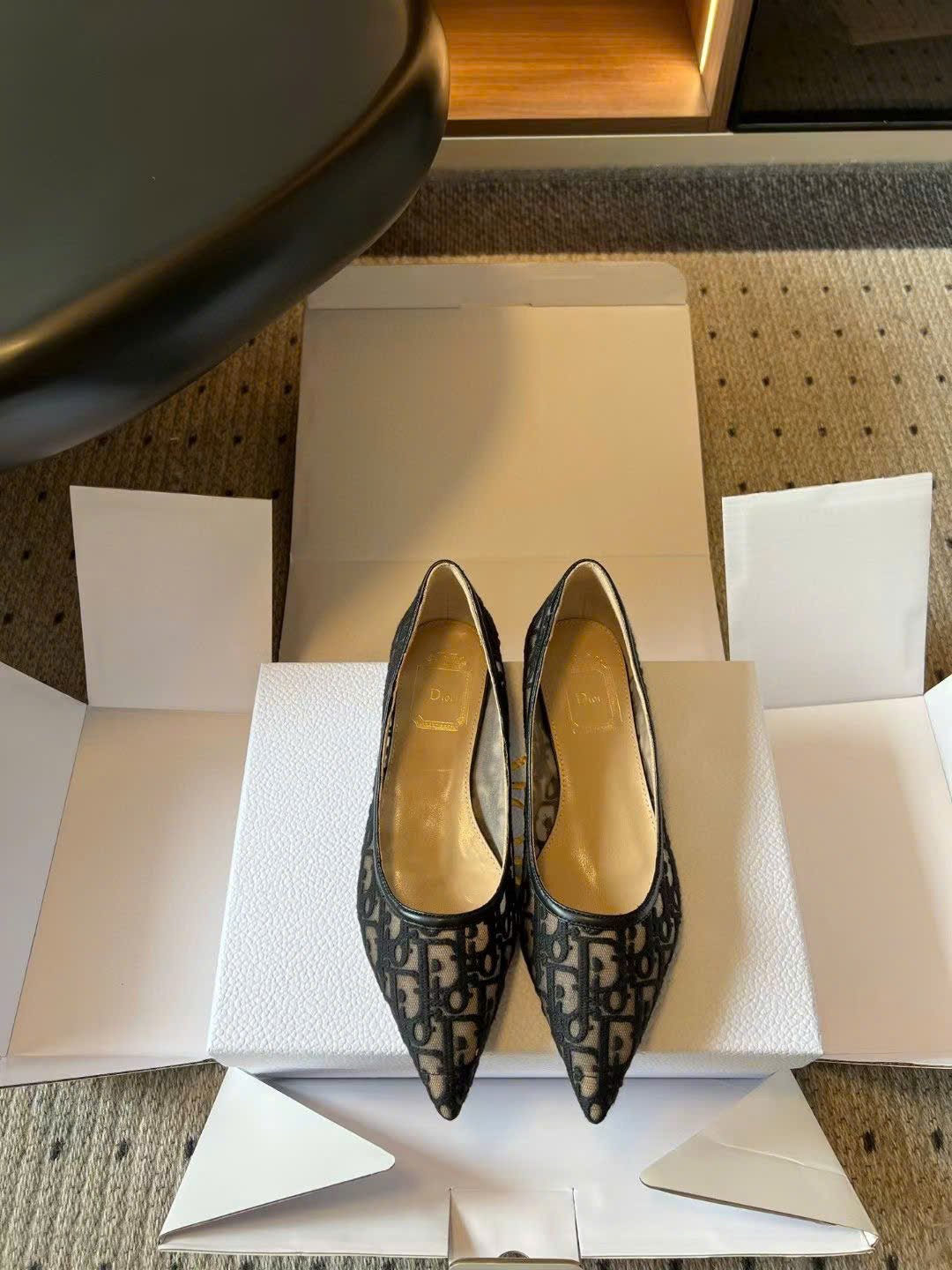 Dior Adiorable Flat Dior Oblique Fabric