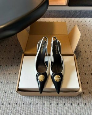 Saint Laurent L'entracte Slingback Pumps Shoes 10cm