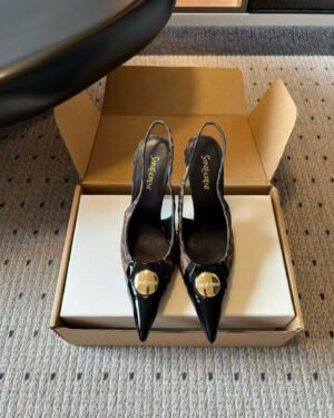 Saint Laurent L'entracte Slingback Pumps Shoes 10cm