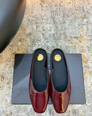 Saint Laurent Smooth Leather Mules