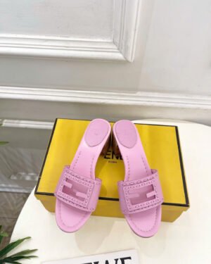 Fendi Baguette Leather Sandals 5.5cm