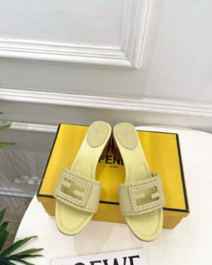 Fendi Baguette Leather Sandals 5.5cm