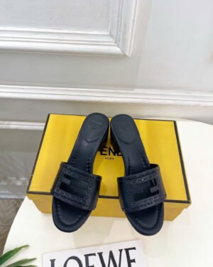 Fendi Baguette Leather Sandals 5.5cm