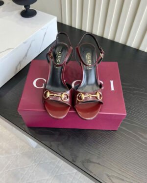 Gucci Horsebit Heeled Sandal 7cm