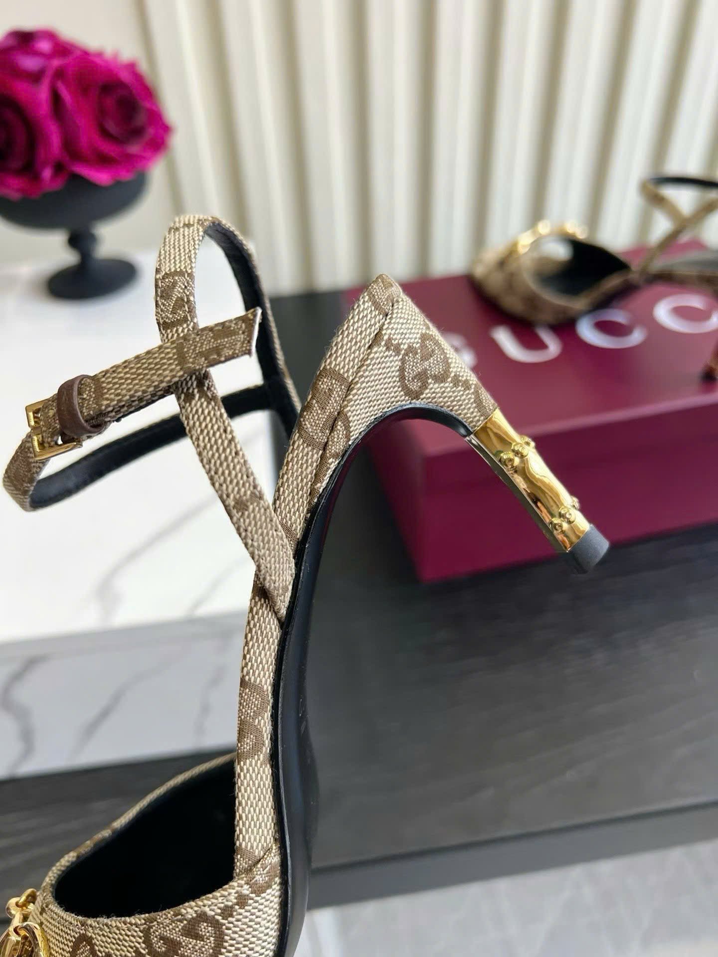 Gucci Horsebit Heeled Sandal 7cm - Image 2