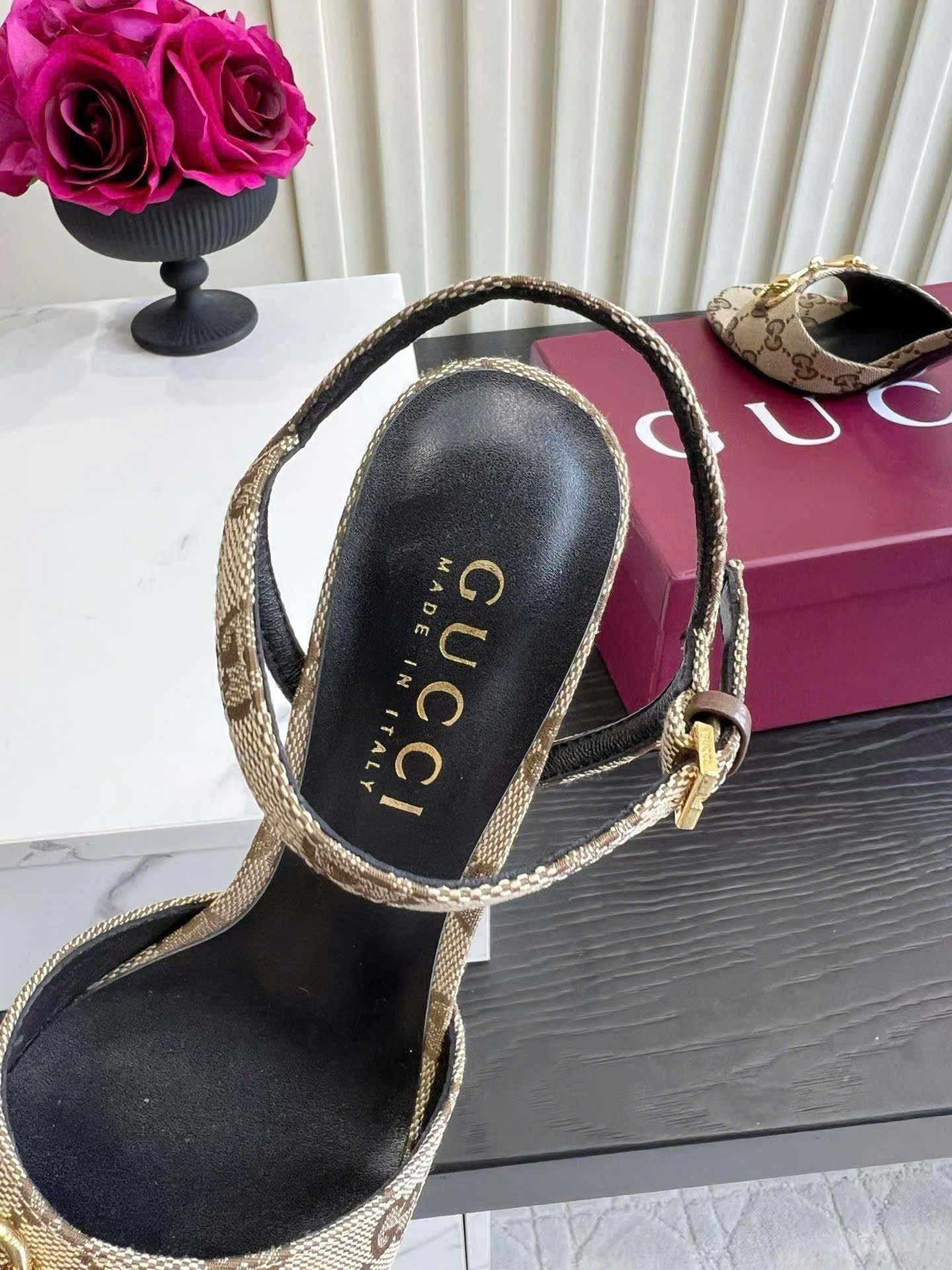 Gucci Horsebit Heeled Sandal 7cm - Image 3