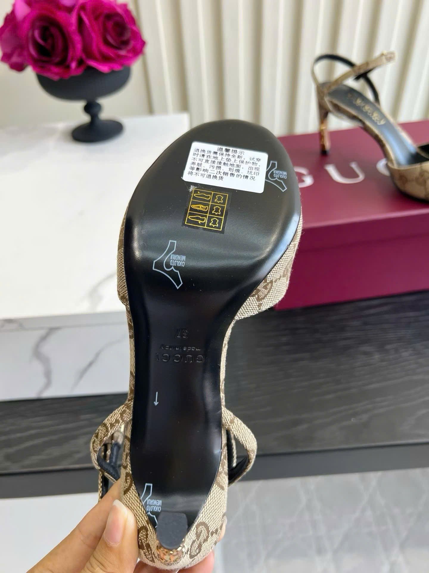 Gucci Horsebit Heeled Sandal 7cm - Image 5