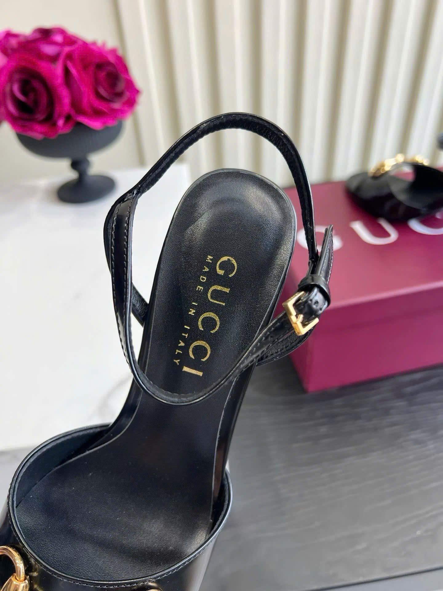 Gucci Horsebit Heeled Sandal 7cm - Image 3